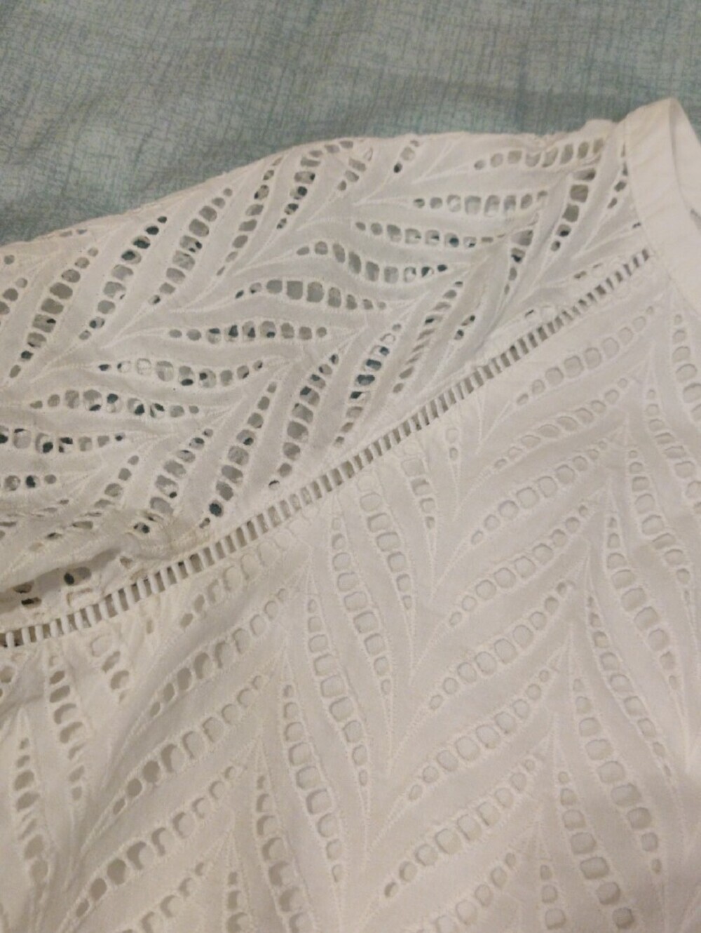 S.Oliver White Eyelet Lace Tiered Dress - Picture 14 of 15